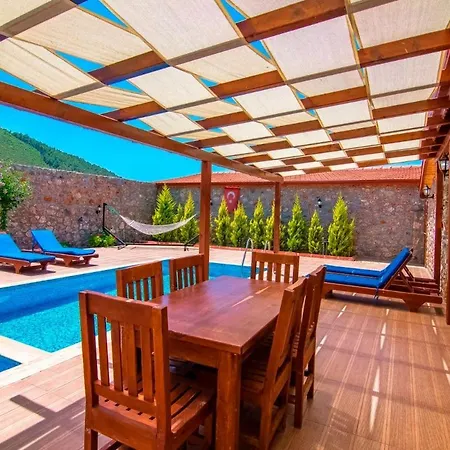 Secluded Private Pool & Jacuzzi In Kayakoey, 费特希耶